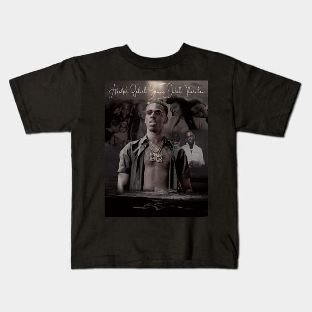 Young Dolph Kids T-Shirt by Rockem